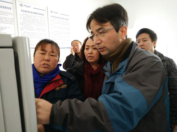 渭南市创建公海彩船6600圭表城市查抄组到水环境公司大荔县城区污水处置厂查抄创模工作